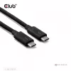 CLUB3D Thunderbolt™ 5 sertifikuotas 8K240Hz duomenų 80/120 Gbps EPR 240 vatų kabelis M/M 1m / 3,28 pėdos