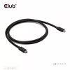 CLUB3D Thunderbolt™ 5 sertifikuotas 8K240Hz duomenų 80/120 Gbps EPR 240 vatų kabelis M/M 1m / 3,28 pėdos