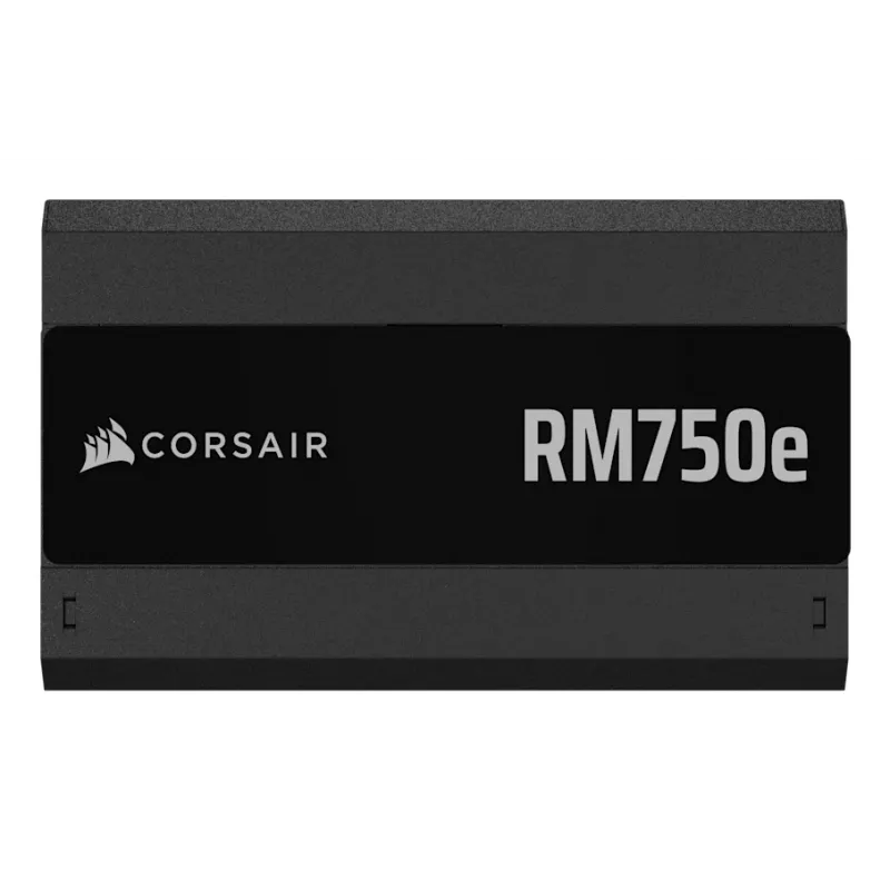 Maitinimo šaltinis CORSAIR RM750e 750 W ATX 3.1 80 PLUS Gold pilnai modulinis, 24 kontaktų, 120 mm ventiliatorius, 6×SATA, 2×PCIe (6+2), 2×PATA