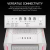 CORSAIR PC korpusas - Geh Midi 5000T LX RGB (grūdintas stiklas) baltas