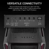 CORSAIR PC korpusas - Icue Link 5000t Lx RGB vidutinio bokšto aukštos kokybės