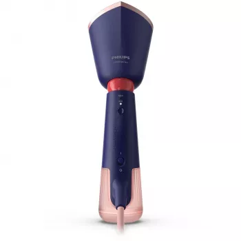 Philips 5000 serijos rankinis garintuvas, rankinis drabužių garintuvas, 0,32 L, 0,58 min, mėlyna, jūros mėlyna, mygtukai