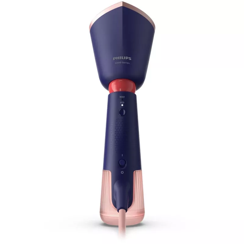 Philips 5000 serijos rankinis garintuvas, rankinis drabužių garintuvas, 0,32 L, 0,58 min, mėlyna, jūros mėlyna, mygtukai