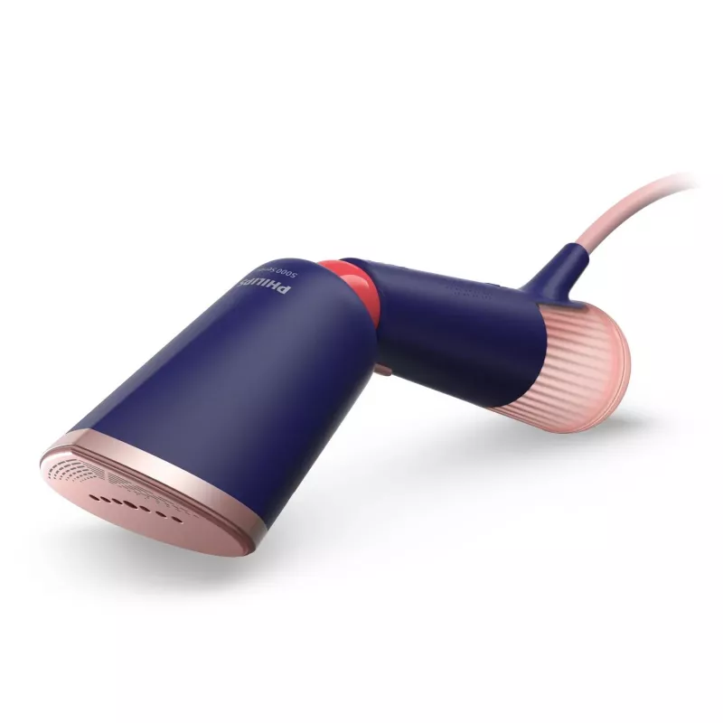 Philips 5000 serijos rankinis garintuvas, rankinis drabužių garintuvas, 0,32 L, 0,58 min, mėlyna, jūros mėlyna, mygtukai