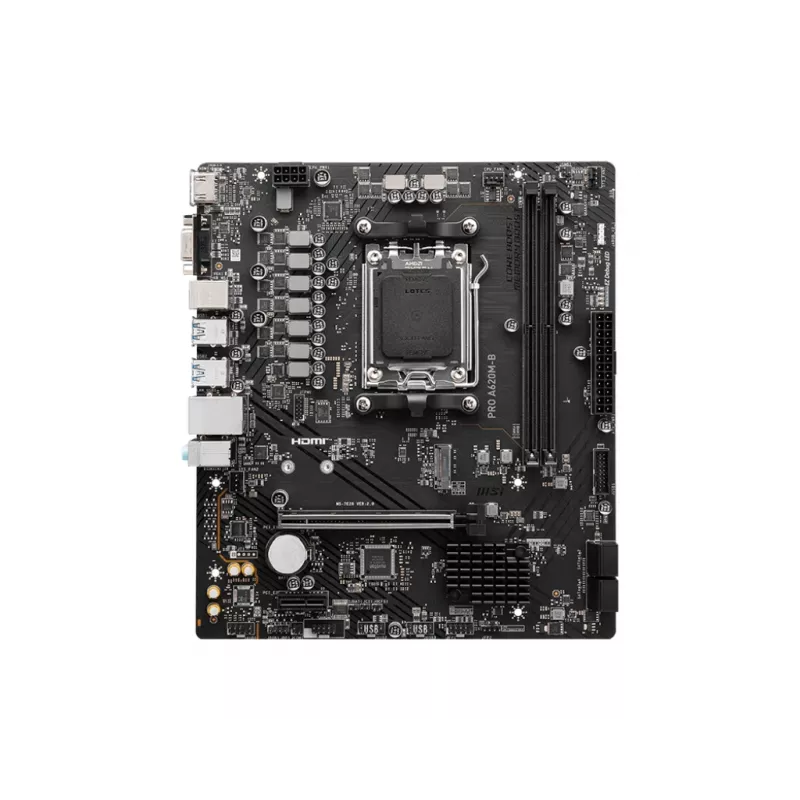 Motininė plokštė MSI PRO A620M-B, AMD A620, Socket AM5, Micro ATX