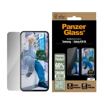 PanzerGlass ® Privatumo ekrano apsauga, skirta Samsung Galaxy A36 5G | Ultra-Wide Fit