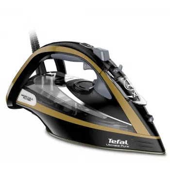 Tefal Ultimate Pure FV9847E0 lygintuvas Sausasis ir garinis lygintuvas Durilium Airglide padas 3200 W Juoda, Aukso