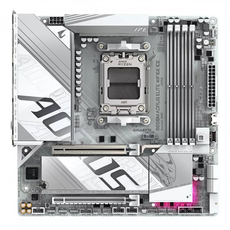 GIGABYTE B850M AORUS ELITE WIFI6E pagrindinė plokštė, AMD B850, Socket AM5, Micro ATX