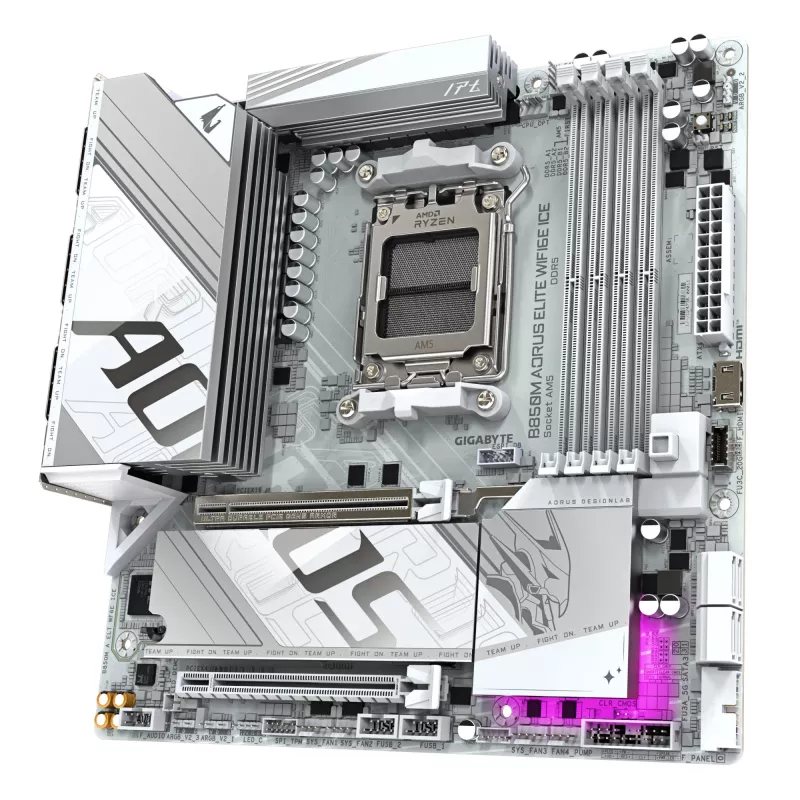 GIGABYTE B850M AORUS ELITE WIFI6E pagrindinė plokštė, AMD B850, Socket AM5, Micro ATX
