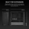 CORSAIR FRAME 4000D vidutinio bokšto korpusas juodas