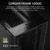 CORSAIR FRAME 4000D vidutinio bokšto korpusas juodas