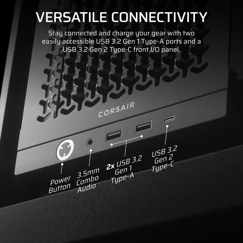 CORSAIR FRAME 4000D vidutinio bokšto korpusas juodas