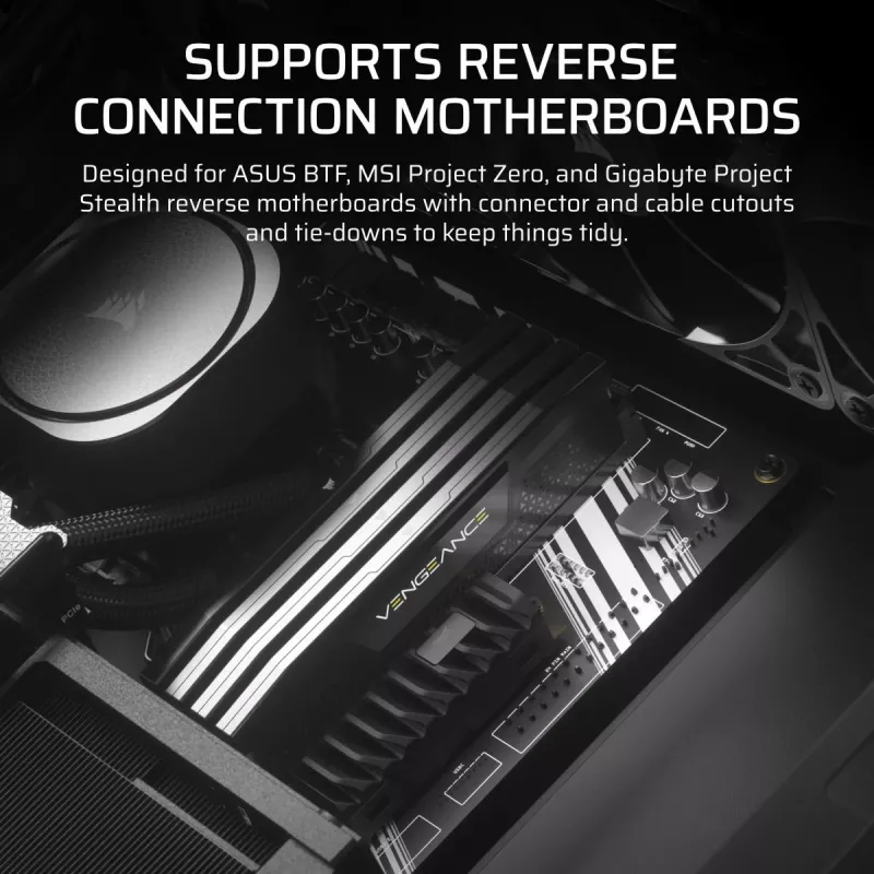 CORSAIR FRAME 4000D vidutinio bokšto korpusas juodas