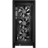 PC korpusas CORSAIR FRAME 4000D RS Midi Tower — juodas, EATX palaikymas, grūdintas stiklas, USB-C, 3x120mm priekiniai ventiliatoriai