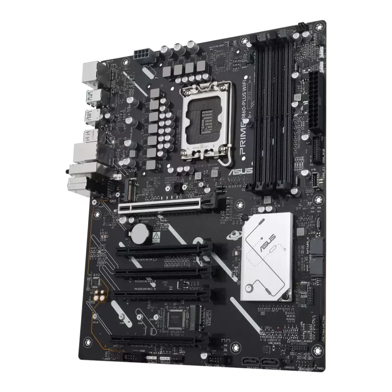Motininė plokštė ASUS PRIME B860-PLUS WIFI — Intel B860, LGA 1851, ATX, DDR5, 4 DIMM, Wi‑Fi 6E, 2.5Gb LAN, Bluetooth 5.3