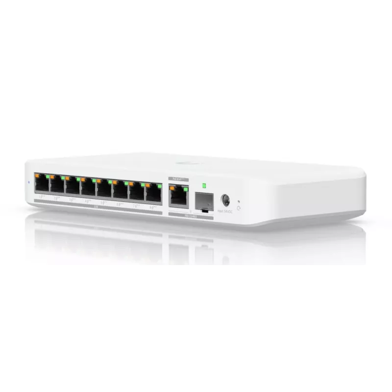 UBIQUITI NETWORKS UniFi Switch USW-Flex-2.5G-8-PoE 8x 2.5GbE RJ45, 1x 10GbE SFP+ 196W