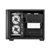 FSP S380-BA korpusas Mini Tower mITX, mATX juodas ARGB, Micro Tower, PC, juoda, micro ATX, Mini-ITX, SPCC, grūdintas stiklas, žaidimams