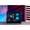 FSP S380-BA korpusas Mini Tower mITX, mATX juodas ARGB, Micro Tower, PC, juoda, micro ATX, Mini-ITX, SPCC, grūdintas stiklas, žaidimams
