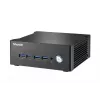 Shuttle Nano PC NA10H7, AMD Ryzen™ 7-8845HS APU, Radeon780M, 2xHDMI, 2xUSB-C 4.0(DP), 2x2.5Gbit LAN, 24/7 nuolatinis darbas, įsk. VESA