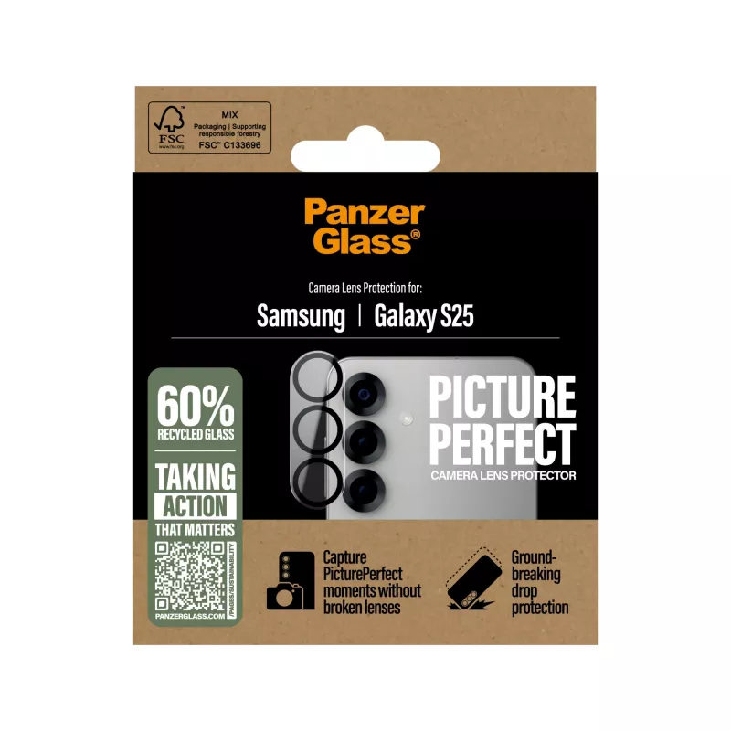 PanzerGlass® PicturePerfect kameros objektyvo apsauginis stiklas Samsung Galaxy S25