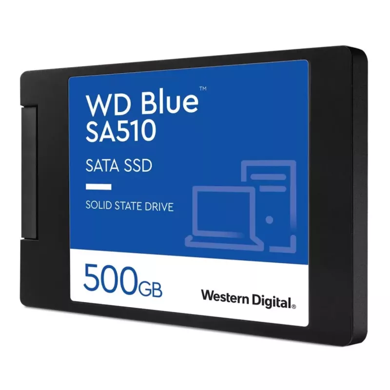 WESTERN DIGITAL SSD - WD Mėlyna SA510 - 500GB - SATA 6Gb/s - 2.5in - 7mm su korpusu