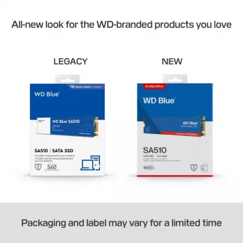 WESTERN DIGITAL SSD - WD Mėlyna SA510 - 1TB - SATA 6Gb/s - M.2 2280