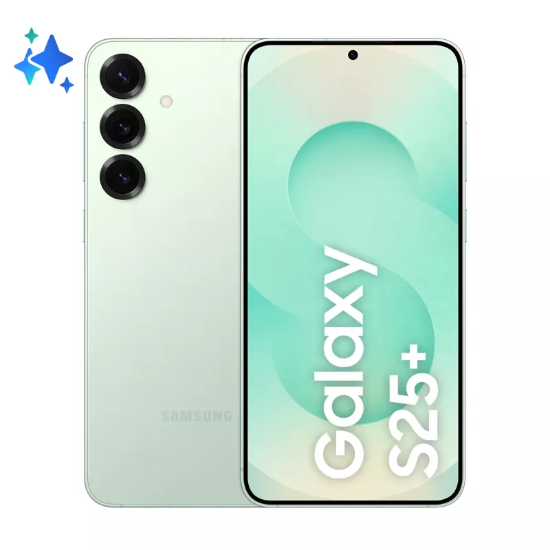 Samsung Galaxy S25+ 17 cm (6,7 colio) „Dual SIM“ „Android 15“ 5G USB Type-C 12 GB 512 GB 4900 mAh mėtų spalvos