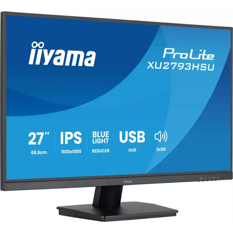 iiyama ProLite XU2793HSU-B7 kompiuterio monitorius 68,6 cm (27 colių) 1920 x 1080 pikselių Full HD LED juodas