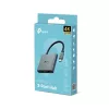 USB Type-C Hub TP-Link UH3020C — 3 prievadai (HDMI, USB-A, USB-C), 5 Gbit/s, HDMI 4K@60Hz, PD iki 100W, aliuminis, 0,18 m laidas