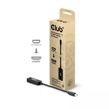 Adapter club 3d Mini DisplayPort 1.4 to HDMI 8K60Hz M/F, Mini DisplayPort jungtis