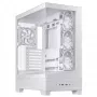 PC Case ASUS A31 Plus TG ARGB WHITE Midi Tower — ATX, grūdintas stiklas, ARGB, 3x120mm + 1x120mm ventiliatoriai, 38 cm GPU, 165 mm CPU aušintuvas