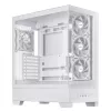 PC Case ASUS A31 Plus TG ARGB WHITE Midi Tower — ATX, grūdintas stiklas, ARGB, 3x120mm + 1x120mm ventiliatoriai, 38 cm GPU, 165 mm CPU aušintuvas