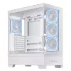 PC Case ASUS A31 Plus TG ARGB WHITE Midi Tower — ATX, grūdintas stiklas, ARGB, 3x120mm + 1x120mm ventiliatoriai, 38 cm GPU, 165 mm CPU aušintuvas