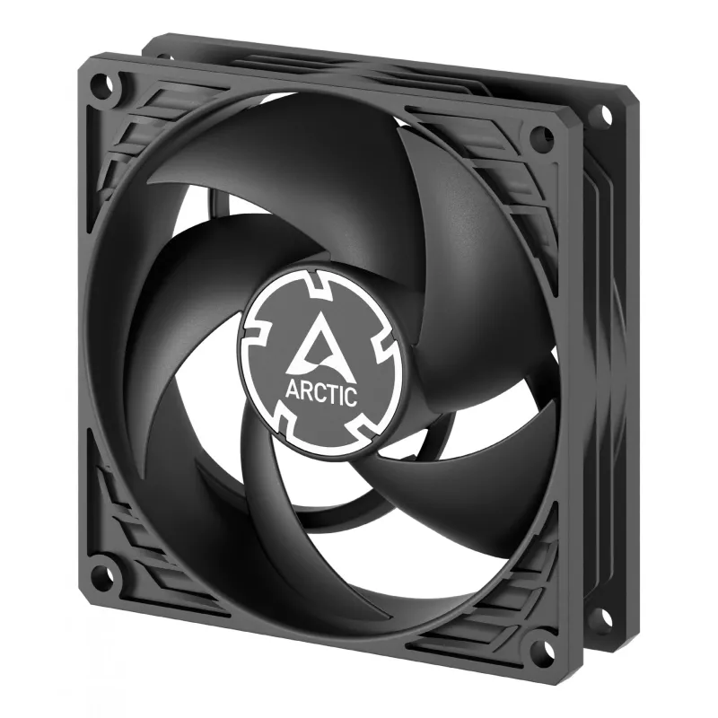 ARCTIC P9 Silent (juodas) – 92 mm mažo triukšmo ventiliatorius, ventiliatorius, 9,2 cm, 40,7 m³/h, juodas