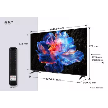 TCL V6C 65V6C televizorius 165,1 cm (65 col.) 4K Ultra HD išmanusis televizorius Wi-Fi metalinis 280 cd/m²