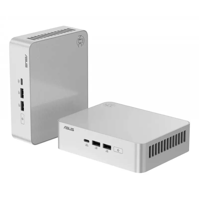Mini PC barebone ASUS NUC 15 Pro+ RNUC15CRSU900002 — Intel Core Ultra 9 (16 branduolių/16 gijų), DDR5 iki 192 GB, Intel Arc 140T, Wi‑Fi 7, 2x HDMI 2.1, 2x Thunderbolt 4