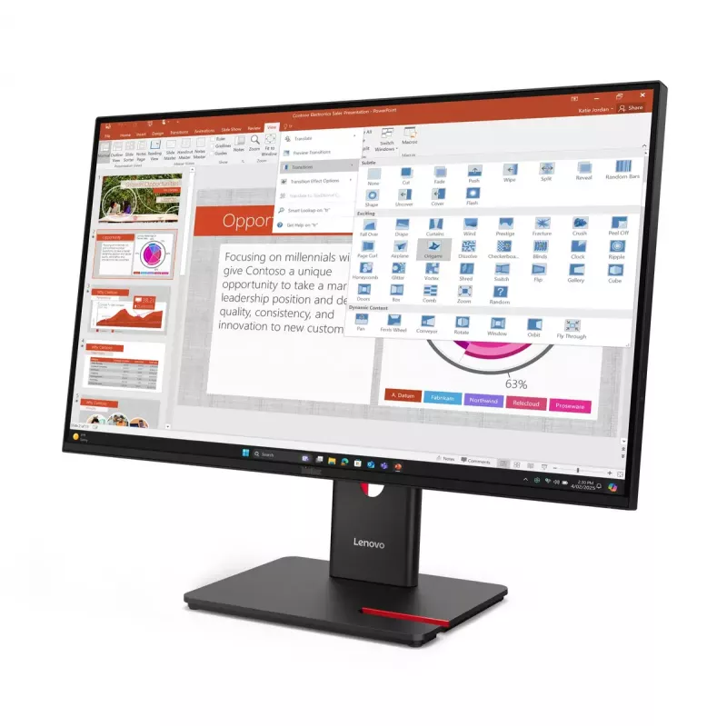 Monitorius Lenovo ThinkVision T27-40 27 colių LED Full HD 1920 x 1080