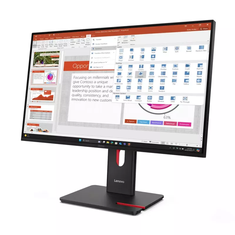 Monitorius Lenovo ThinkVision T27-40 27 colių LED Full HD 1920 x 1080