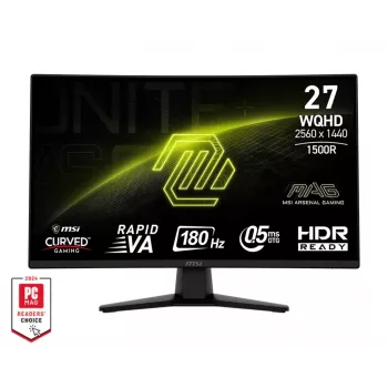 MSI MAG 274CQFDE kompiuterio monitorius 68,6 cm (27 colių) 2560 x 1440 pikselių Wide Quad HD juodas