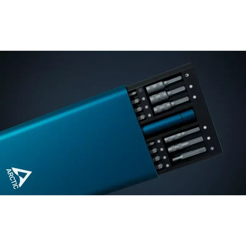 Precision Screwdriver Toolkit Arctic AETLS00001A — Plieninių antgalių rinkinys, mėlyna rankena