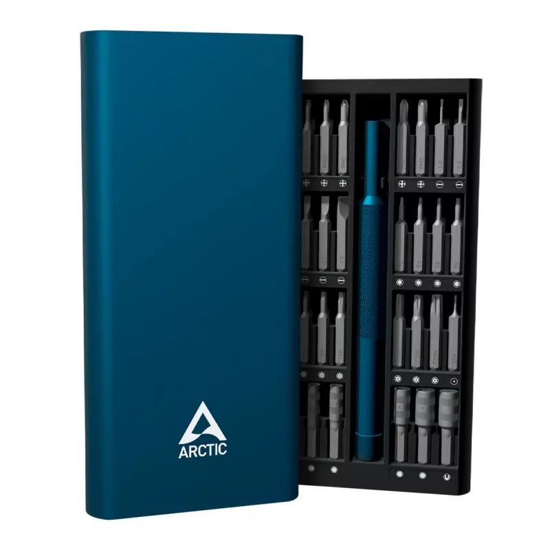 Precision Screwdriver Toolkit Arctic AETLS00001A — Plieninių antgalių rinkinys, mėlyna rankena
