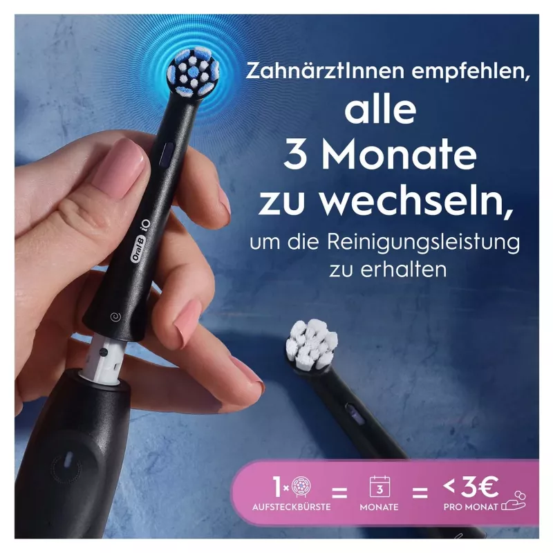 Oral-B 194631 dantų šepetėlio galvutė 4 vnt. juoda
