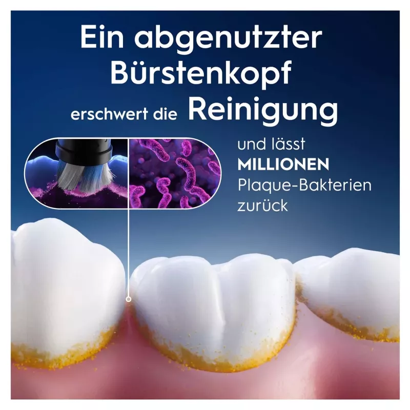 Oral-B 194631 dantų šepetėlio galvutė 4 vnt. juoda