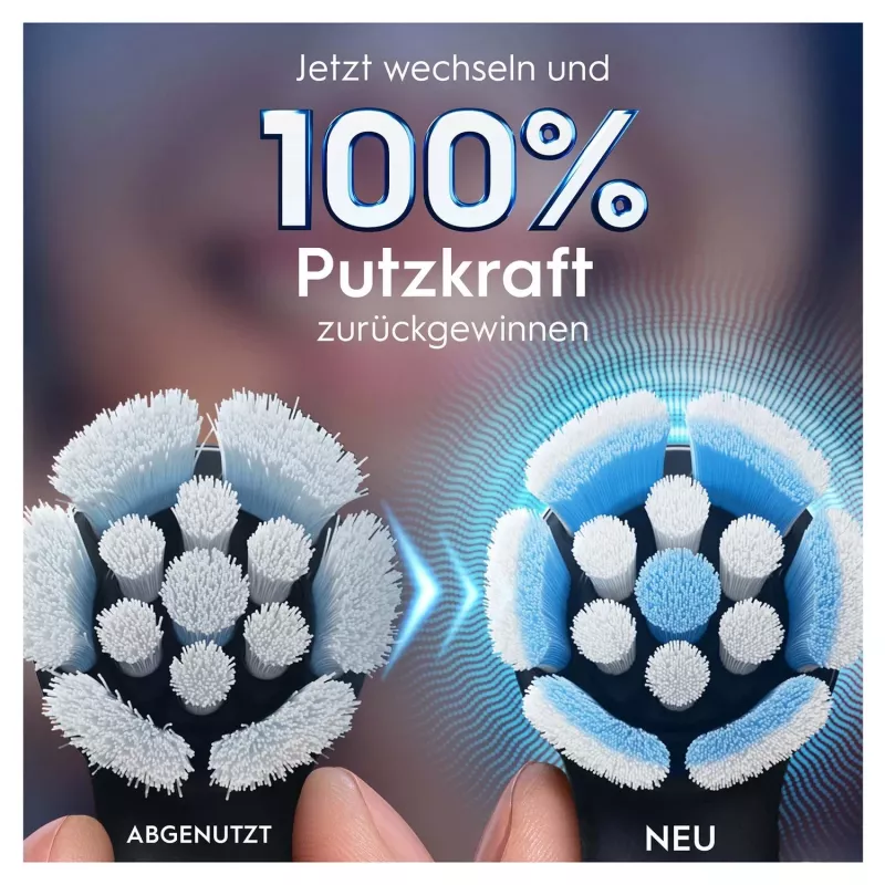 Oral-B 194631 dantų šepetėlio galvutė 4 vnt. juoda