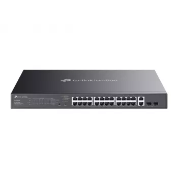 TP-Link Omada ES228GMP tinklo komutatorius Valdomas L2 Gigabit Ethernet (10/100/1000) Galia over Ethernet (PoE) Juodas