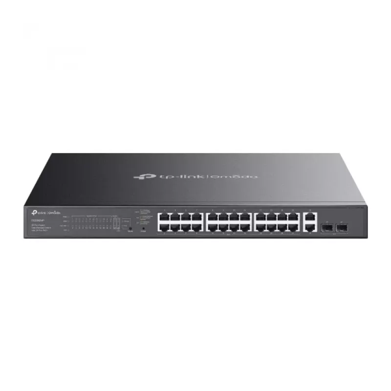 TP-Link Omada ES228GMP tinklo komutatorius Valdomas L2 Gigabit Ethernet (10/100/1000) Galia over Ethernet (PoE) Juodas