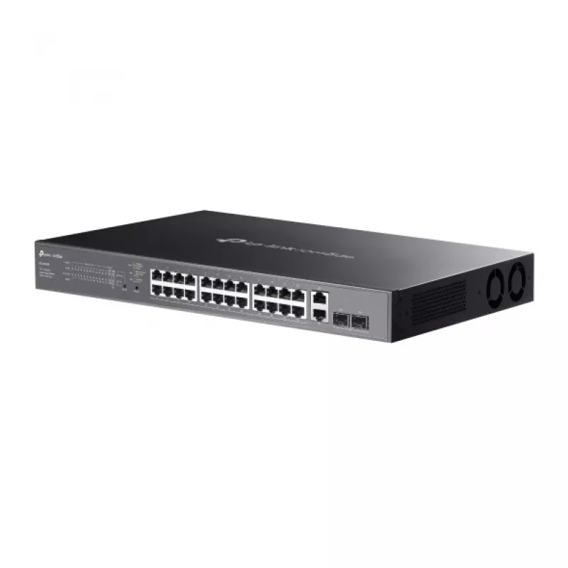 TP-Link Omada ES228GMP tinklo komutatorius Valdomas L2 Gigabit Ethernet (10/100/1000) Galia over Ethernet (PoE) Juodas