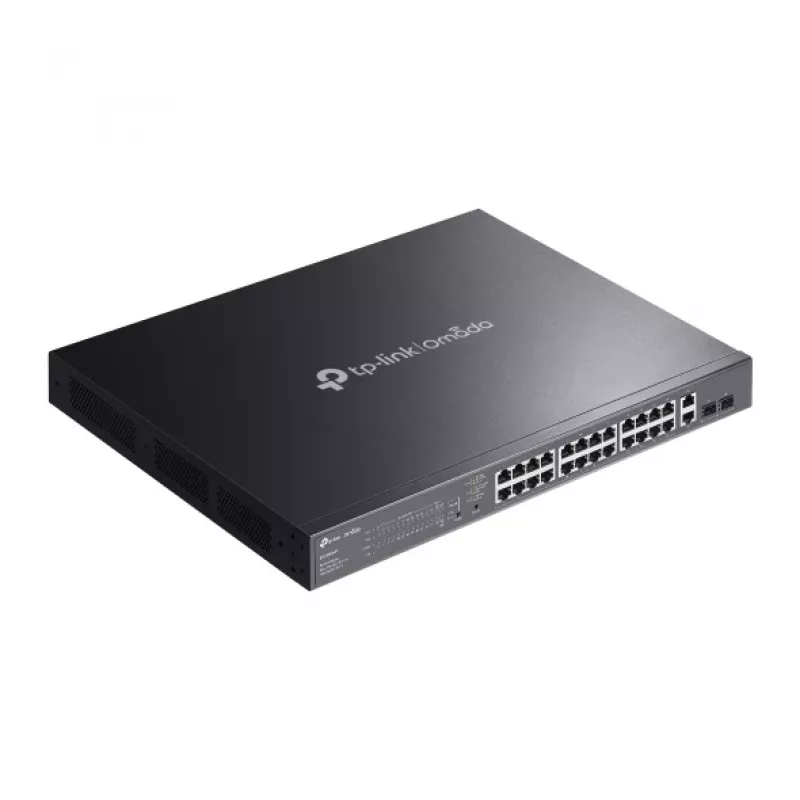 TP-Link Omada ES228GMP tinklo komutatorius Valdomas L2 Gigabit Ethernet (10/100/1000) Galia over Ethernet (PoE) Juodas