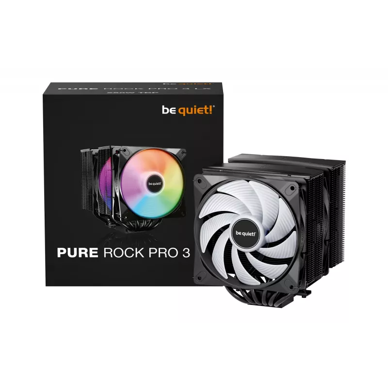 be quiet! Pure Rock Pro 3 LX Juoda procesoriaus oro aušintuvas 12 cm 1 vnt.