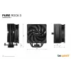 be quiet! Pure Rock 3 Juoda procesoriaus oro aušintuvas 12 cm 1 vnt.